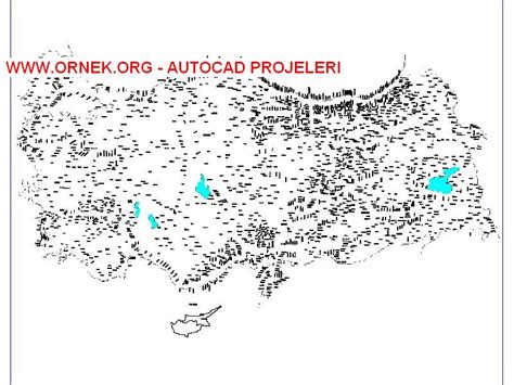 türkiye haritası autocad
